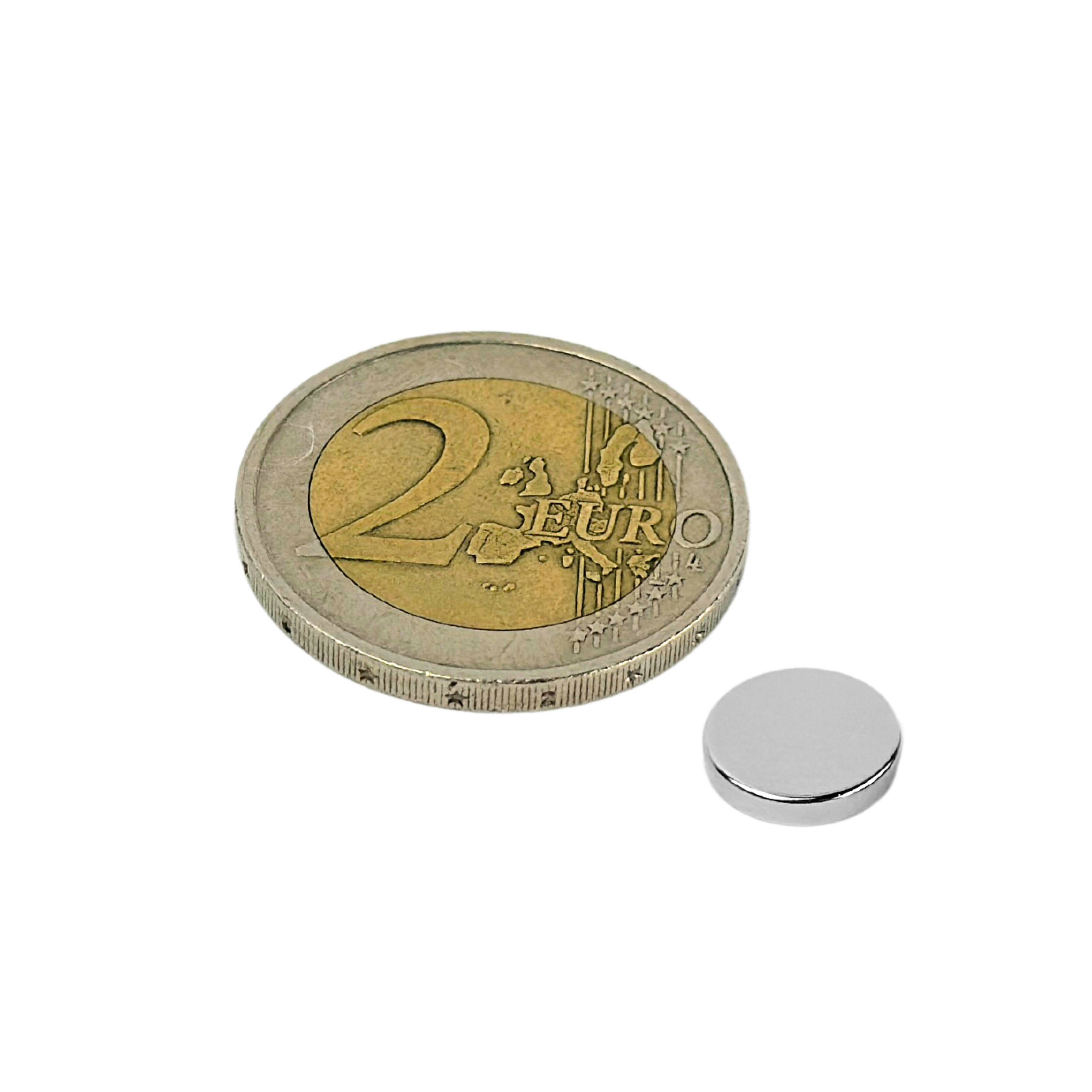 50 Stück Neodym Magnet 10mm x 2mm Supermagnete hohe Haftkraft Scheibenmagnet