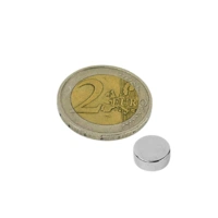 1 Stück Neodym Magnet 10mm x 4mm Supermagnete hohe Haftkraft Scheibenmagnet 1 Stück Neodym Magnet 10mm x 4mm Supermagnete hohe Haftkraft Scheibenmagnet