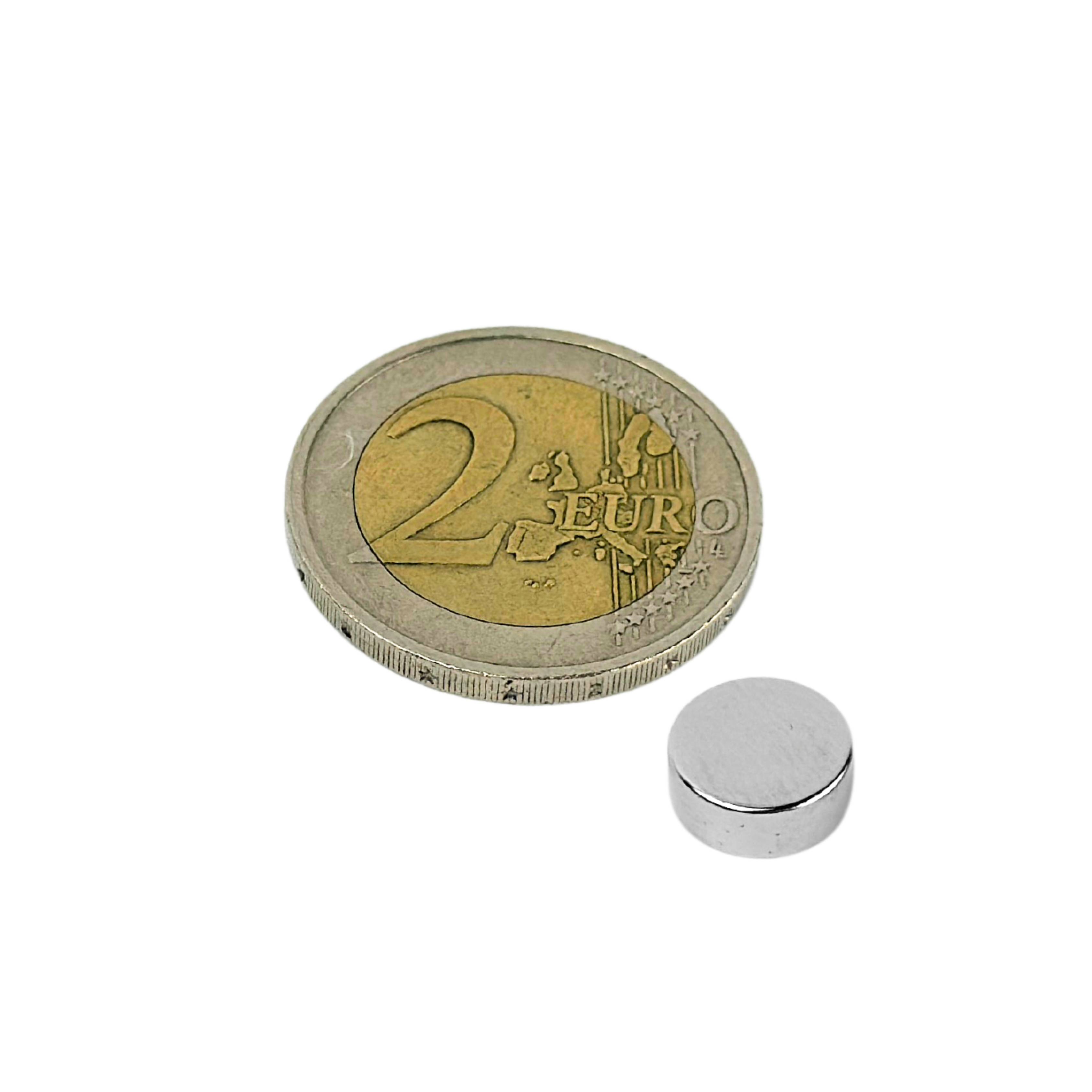 5 Stück Neodym Magnet 10mm x 4mm Supermagnete hohe Haftkraft Scheibenmagnet