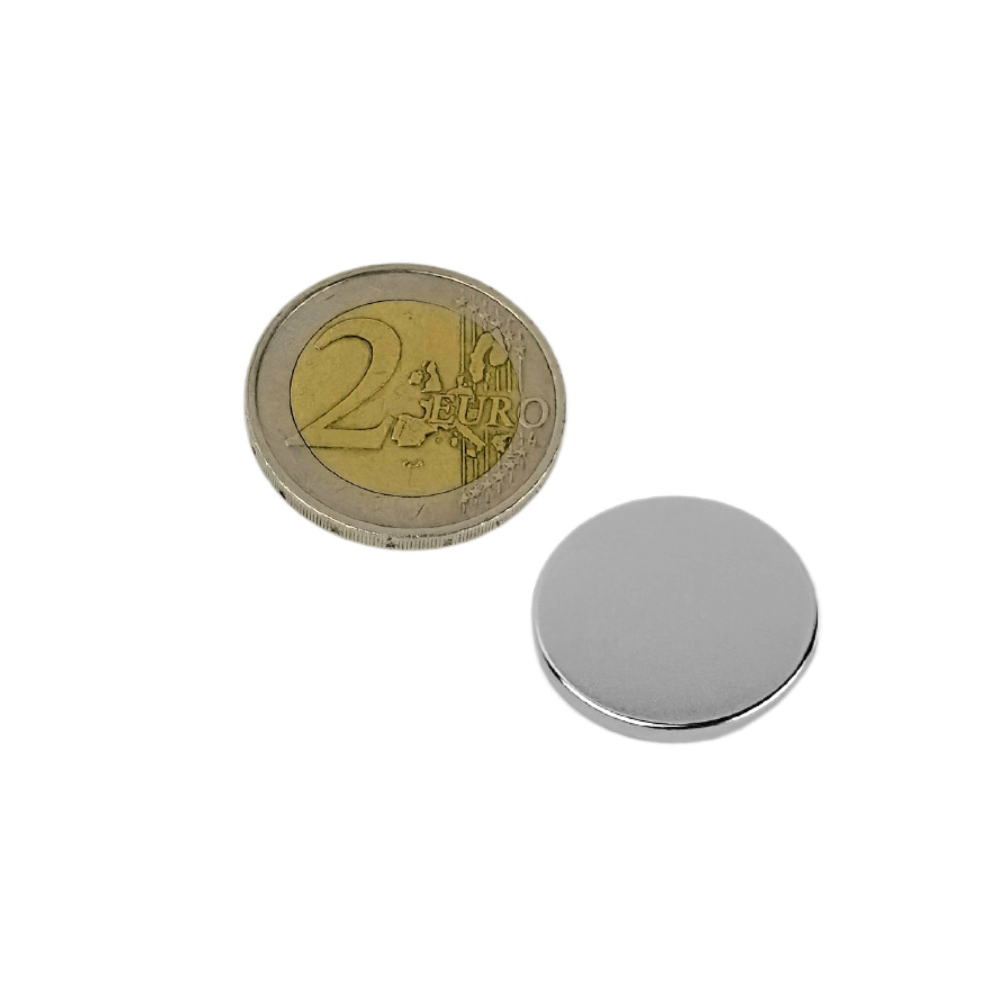 50 Stück Neodym Magnet 20mm x 2mm Supermagnete hohe Haftkraft Scheibenmagnet
