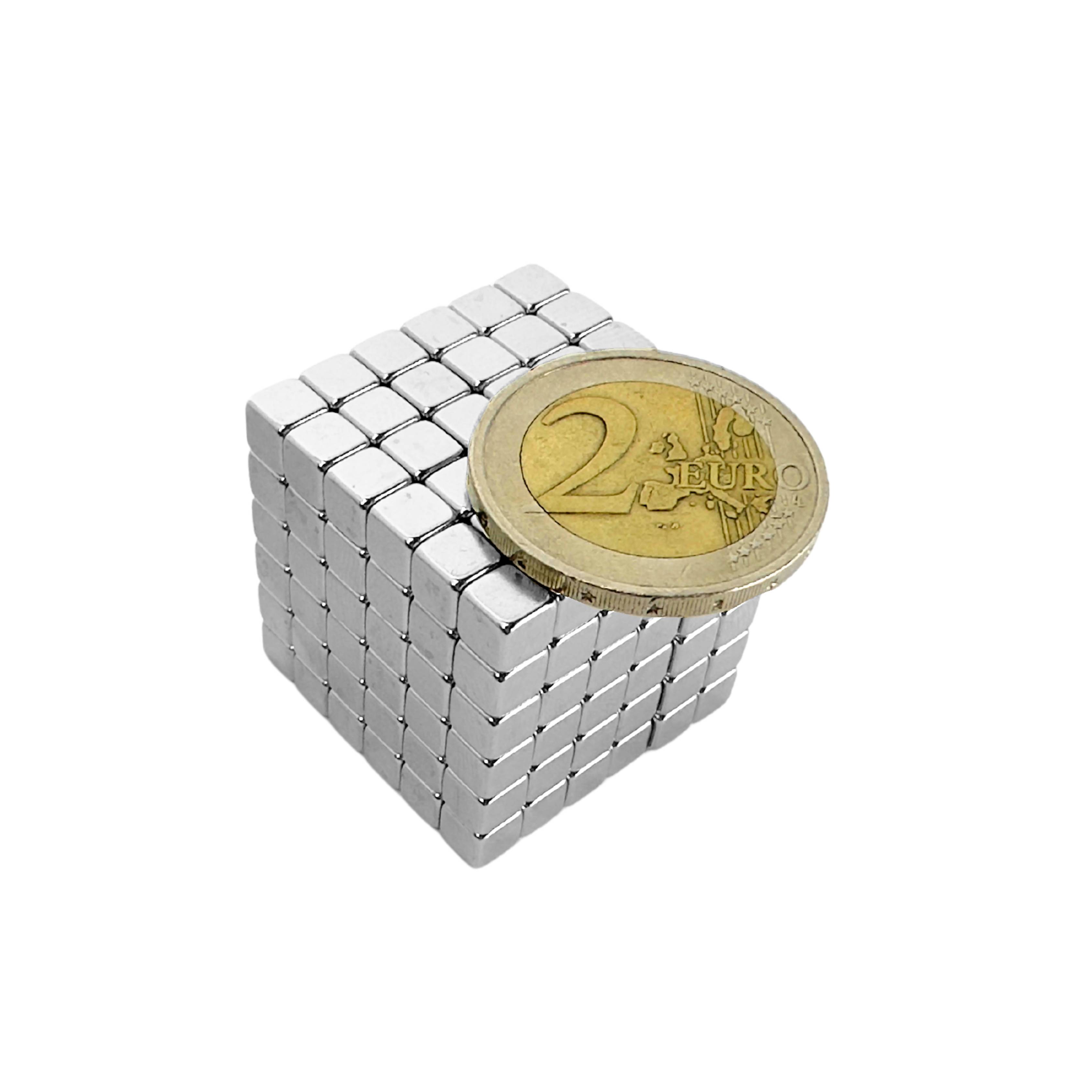 200 Stück Neodym Magnet 5mm x 5mm x 5mm Supermagnete hohe Haftkraft Würfelmagnete