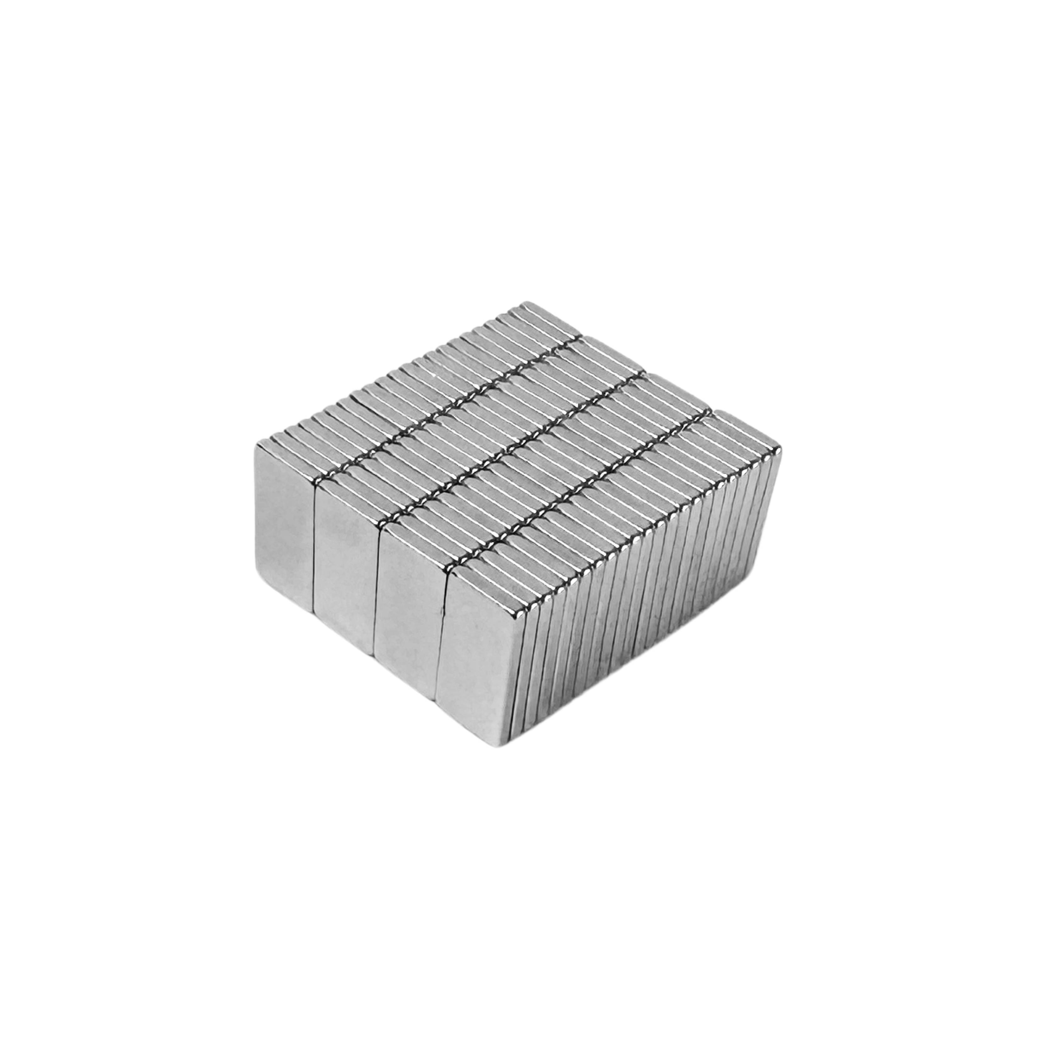 3 Stück Neodym Magnet 10mm x 5mm x 1mm Supermagnete hohe Haftkraft Quadermagnete