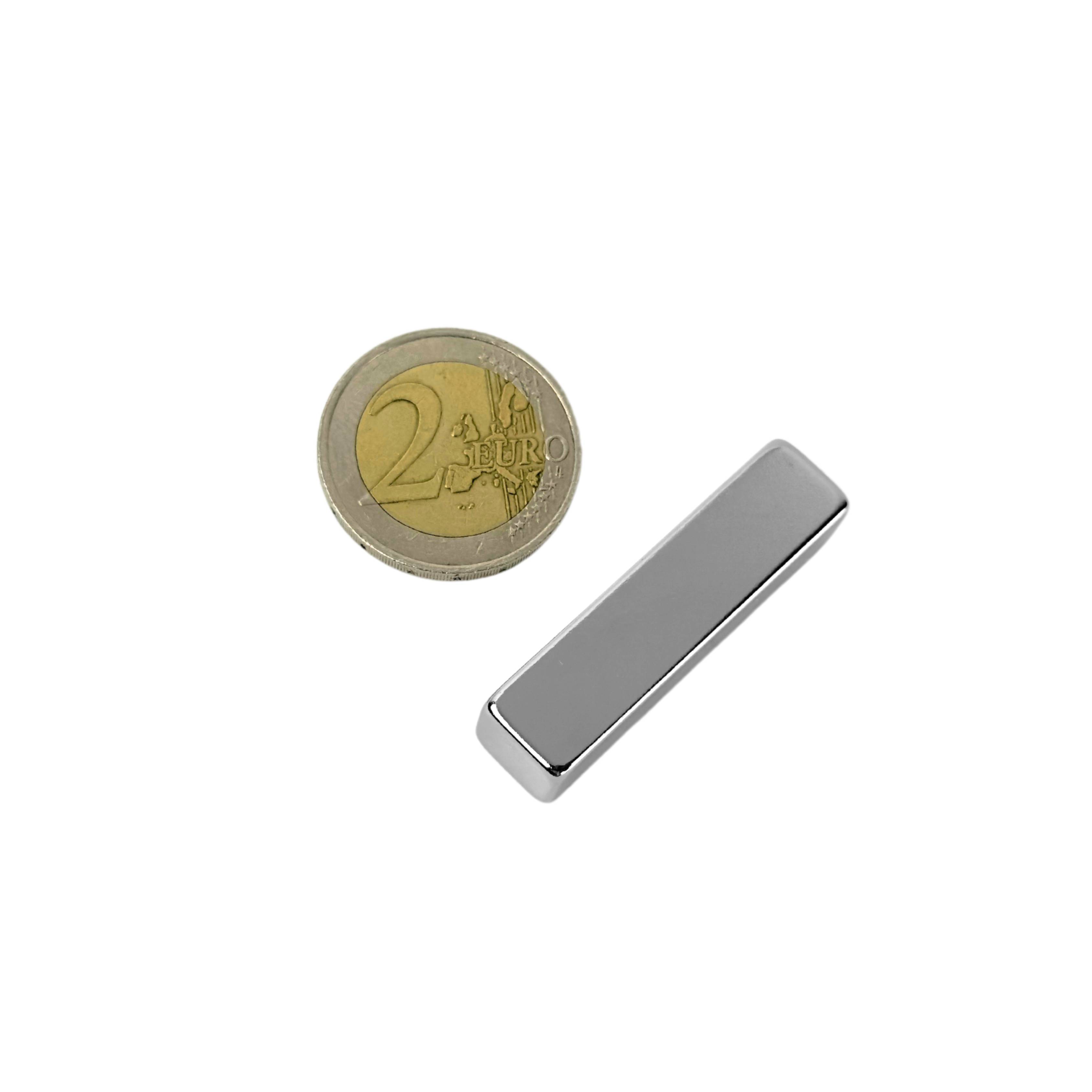 20 Stück Neodym Magnet 40mm x 8mm x 5mm Supermagnete hohe Haftkraft Quadermagnete