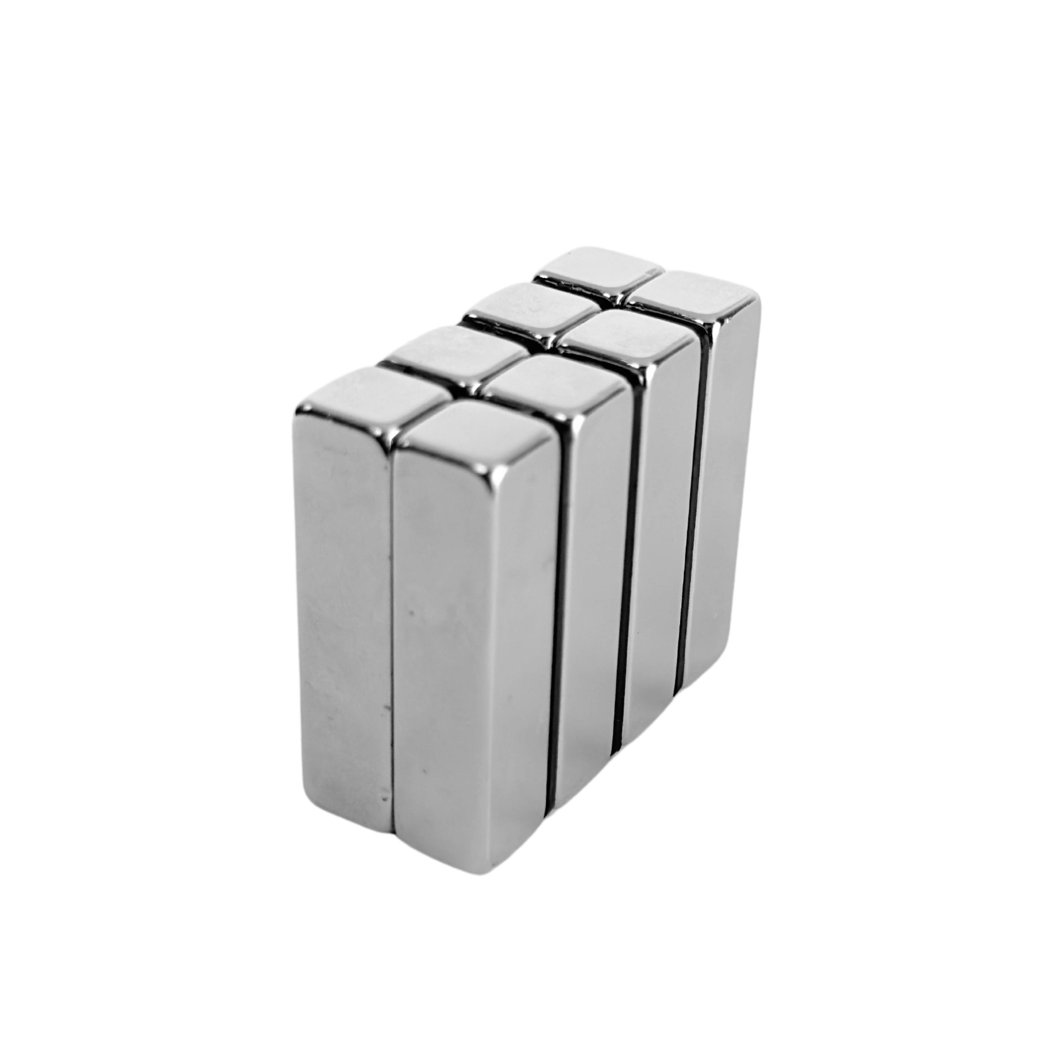 5 Stück Neodym Magnet 40mm x 10mm x 10mm Supermagnete hohe Haftkraft Quadermagnete