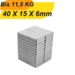 3 Stück Neodym Magnet 40mm x 15mm x 6mm Supermagnete hohe Haftkraft Quadermagnete 3 Stück Neodym Magnet 40mm x 15mm x 6mm Supermagnete hohe Haftkraft Quadermagnete