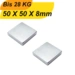 1 Stück Neodym Magnet 50mm x 50mm x 8mm Supermagnete hohe Haftkraft Quadermagnete 1 Stück Neodym Magnet 50mm x 50mm x 8mm Supermagnete hohe Haftkraft Quadermagnete