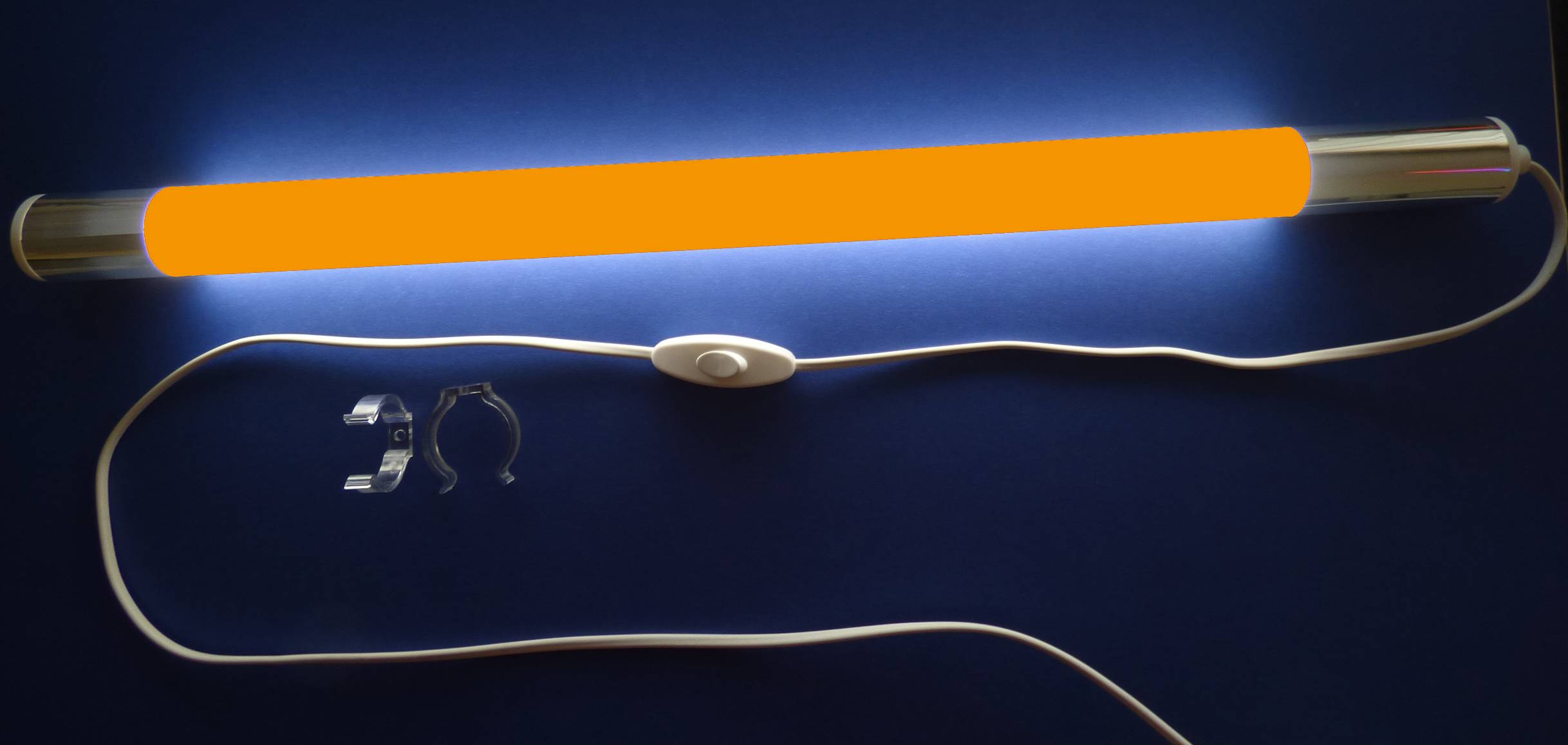 2152 LED Leuchtstab Satiniert 0,63m 800Lm Kunststoff Röhre Orange