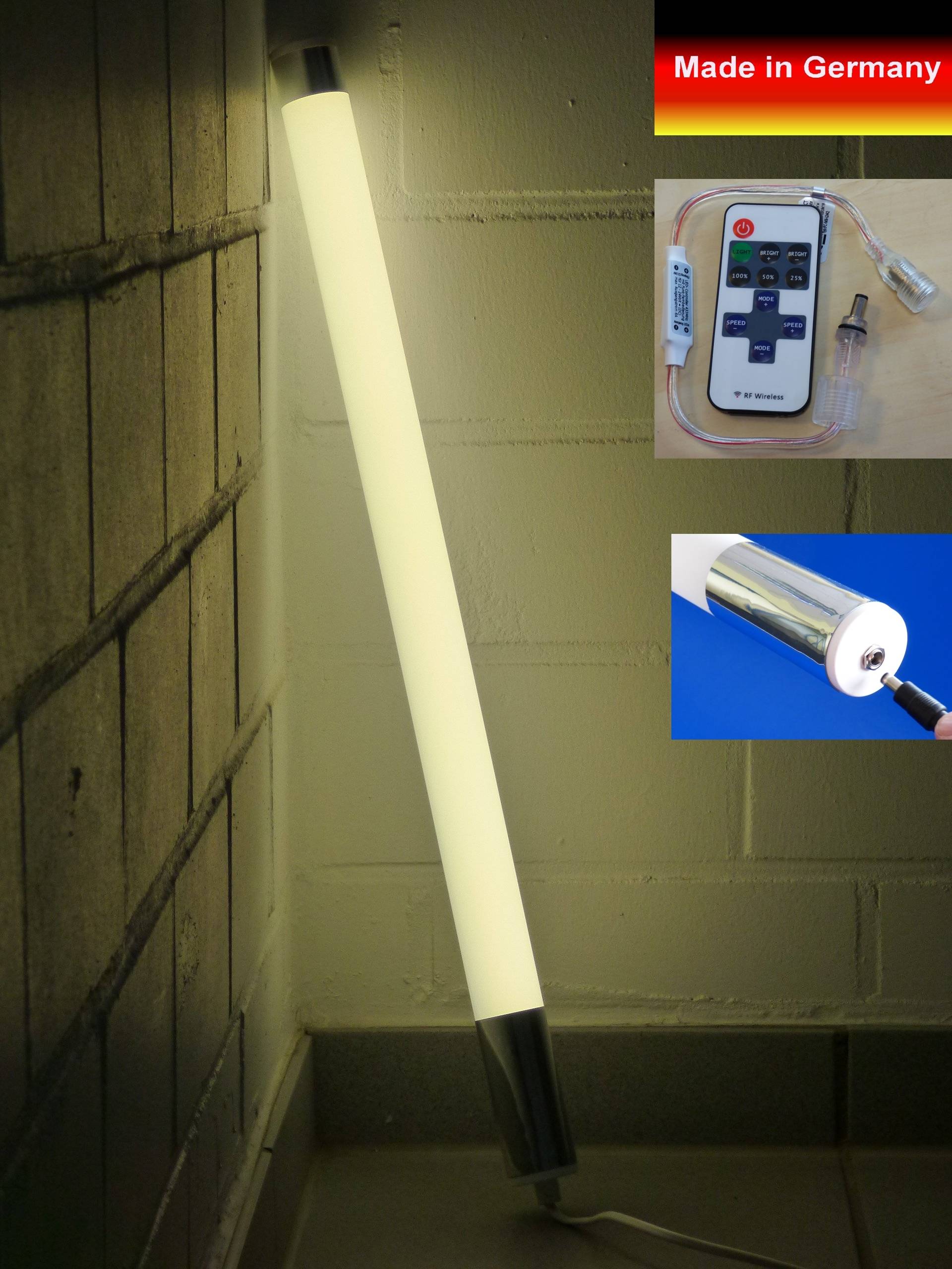 10190 LED Stab EXTRA Hell 0,63 m 12 W 720Lm RF-Fernbed. Warm Weiß