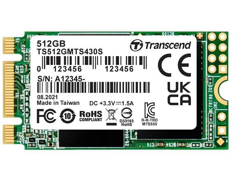Transcend 512GB MTS430S SSD M.2 2242 SATA