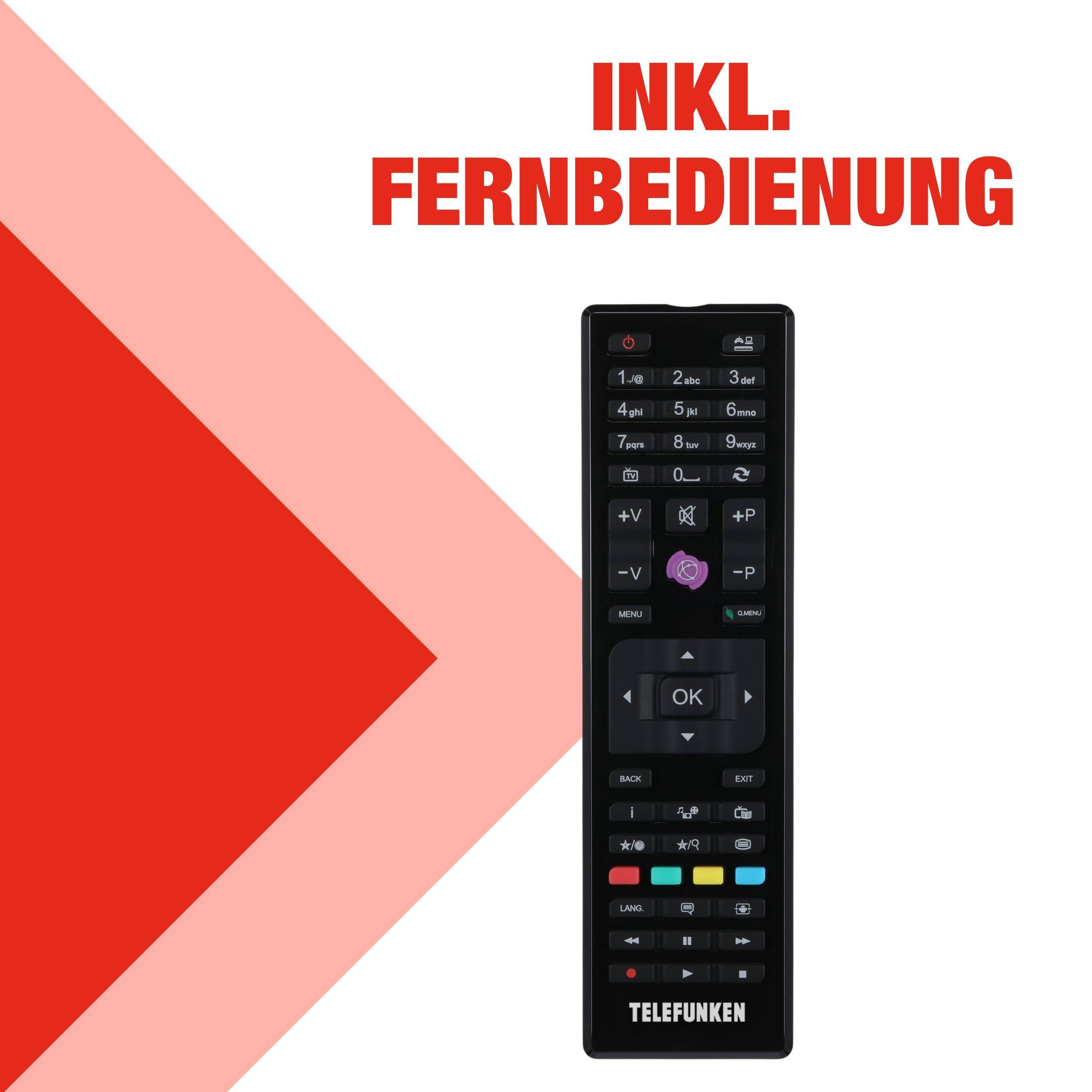 TELEFUNKEN 32 Zoll Fernseher XH32P900S LED TV HD-Ready mit 80cm Bildschirmdiagonale und Triple-Tuner