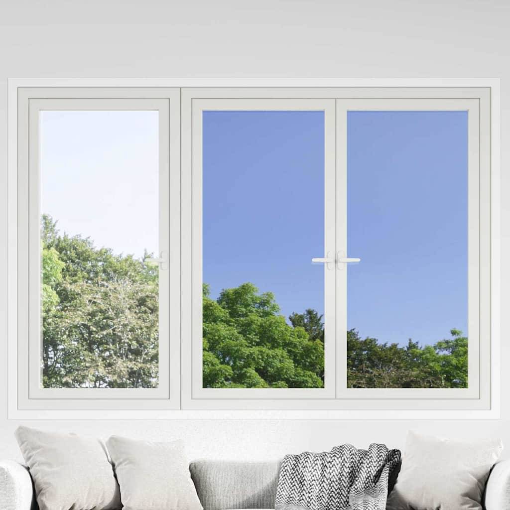 vidaXL Statische Reflektierende Solarfensterfolie Silber 45 x 1000 cm