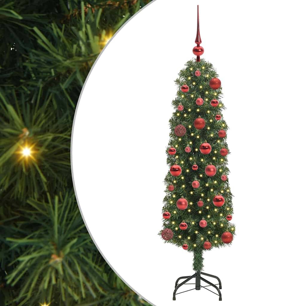 vidaXL Künstlicher Weihnachtsbaum mit 150 LEDs mit Ständer Grün 120 cm