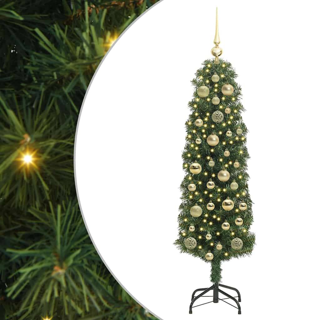 vidaXL Künstlicher Weihnachtsbaum mit 150 LEDs mit Ständer Grün 120 cm