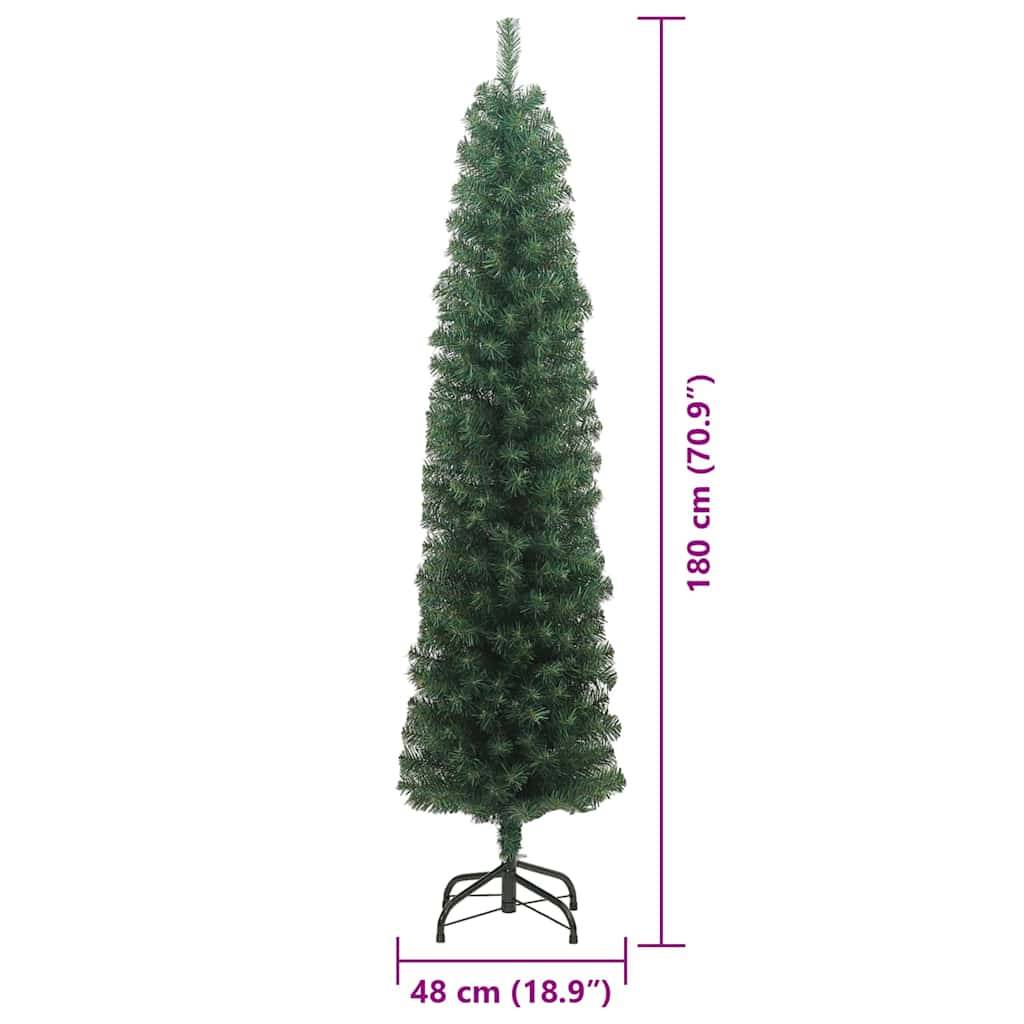 vidaXL Künstlicher Weihnachtsbaum mit 300 LEDs mit Ständer Grün 180 cm