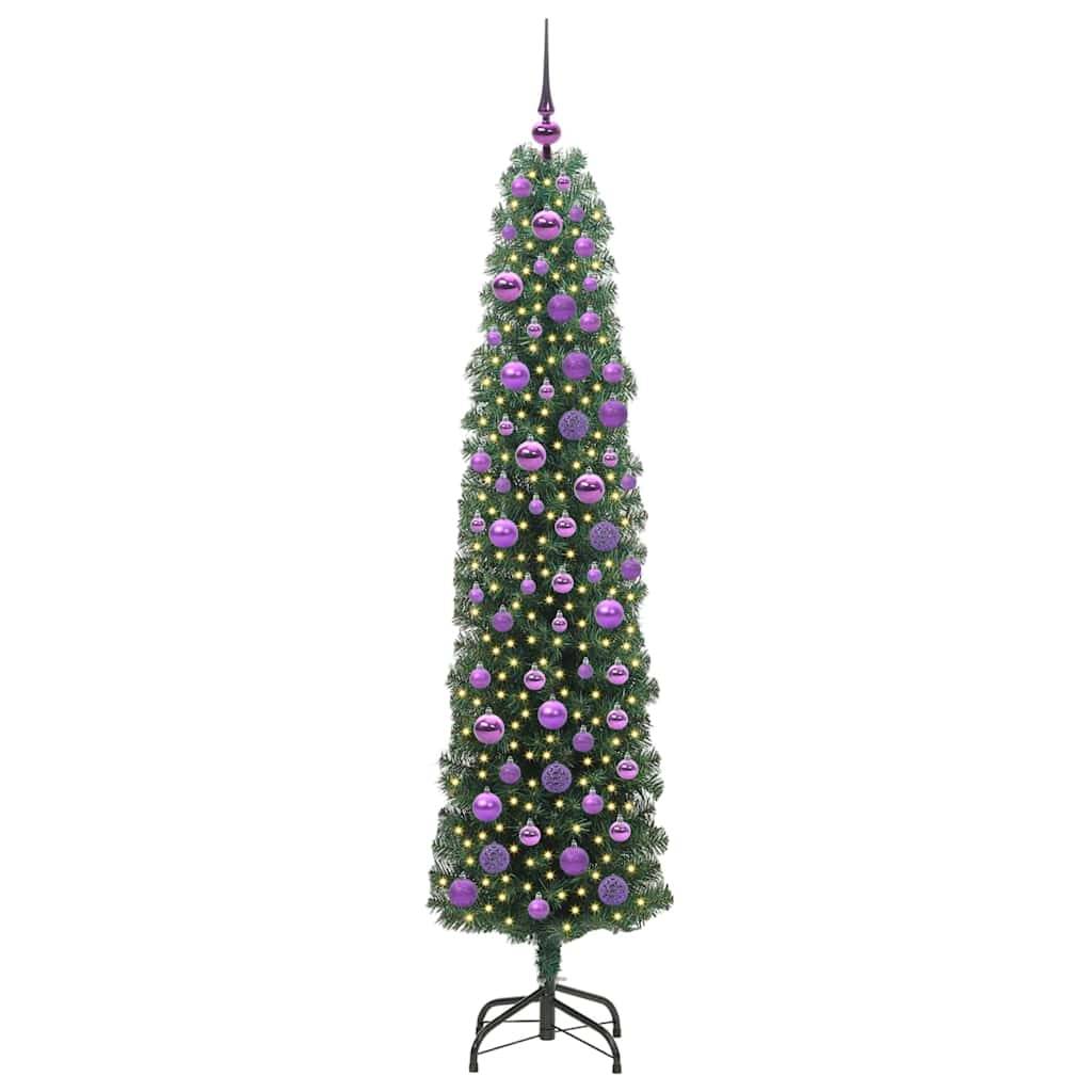 vidaXL Künstlicher Weihnachtsbaum mit 300 LEDs mit Ständer Grün 180 cm