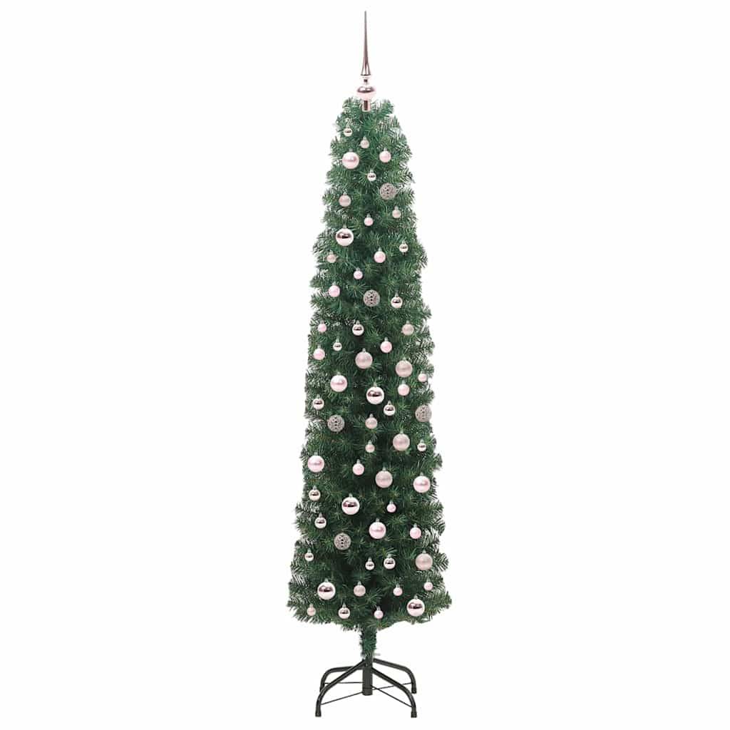 vidaXL Künstlicher Weihnachtsbaum mit 300 LEDs mit Ständer Grün 210 cm