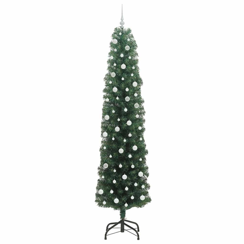vidaXL Künstlicher Weihnachtsbaum mit 300 LEDs mit Ständer Grün 240 cm