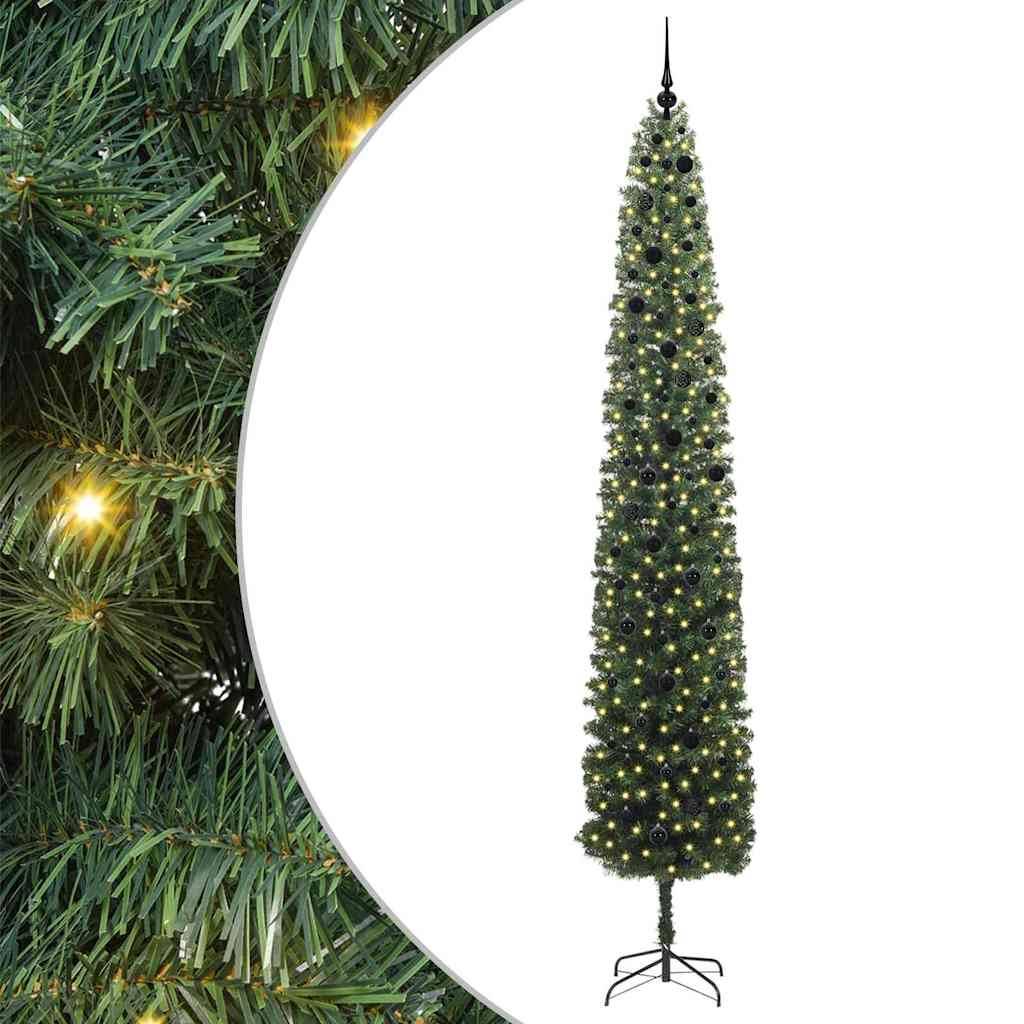 vidaXL Künstlicher Weihnachtsbaum mit 300 LEDs mit Ständer Grün 300 cm