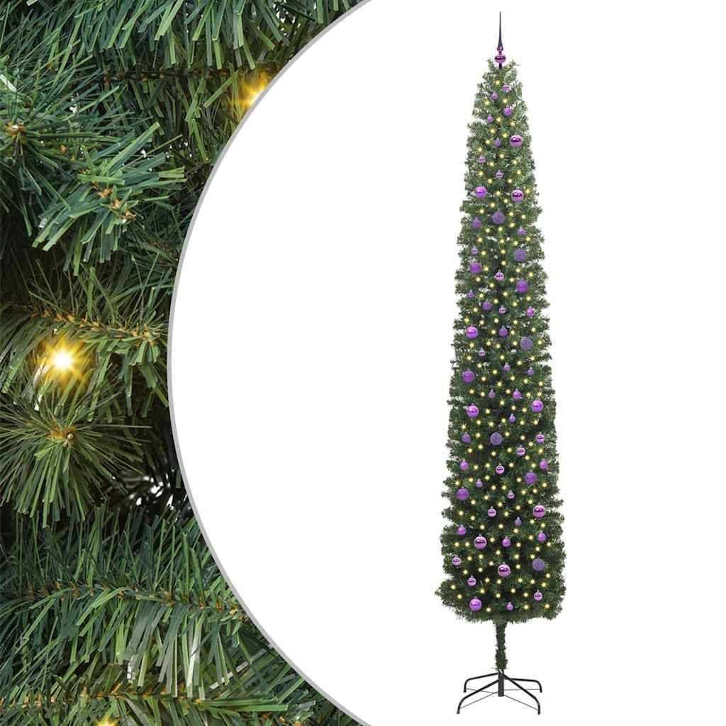 vidaXL Künstlicher Weihnachtsbaum mit 300 LEDs mit Ständer Grün 300 cm