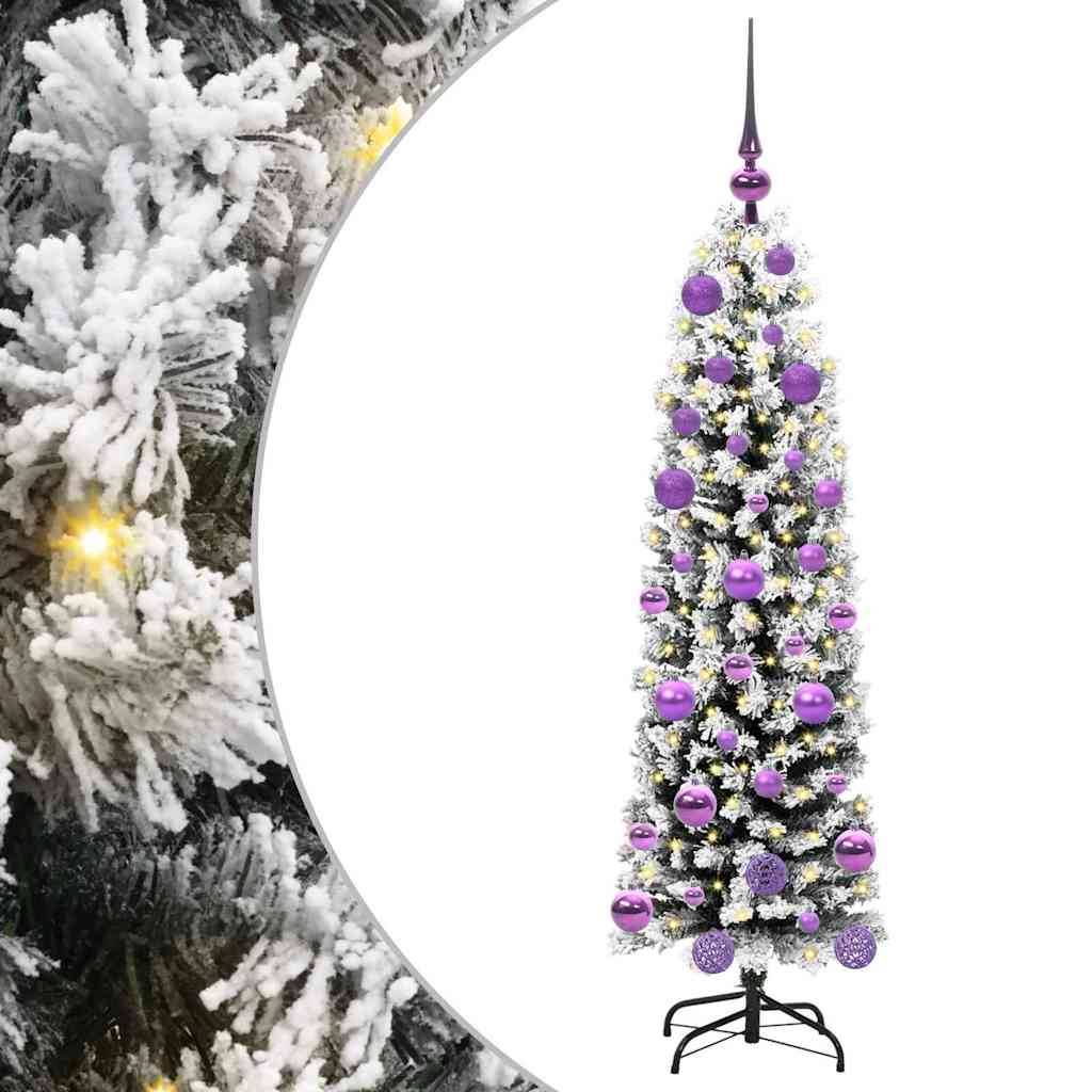 vidaXL Künstlicher Weihnachtsbaum mit 150 LEDs mit Ständer Grün 120 cm