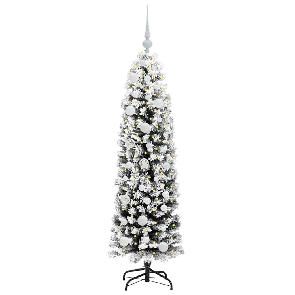 vidaXL Künstlicher Weihnachtsbaum mit 150 LEDs mit Ständer Grün 150 cm