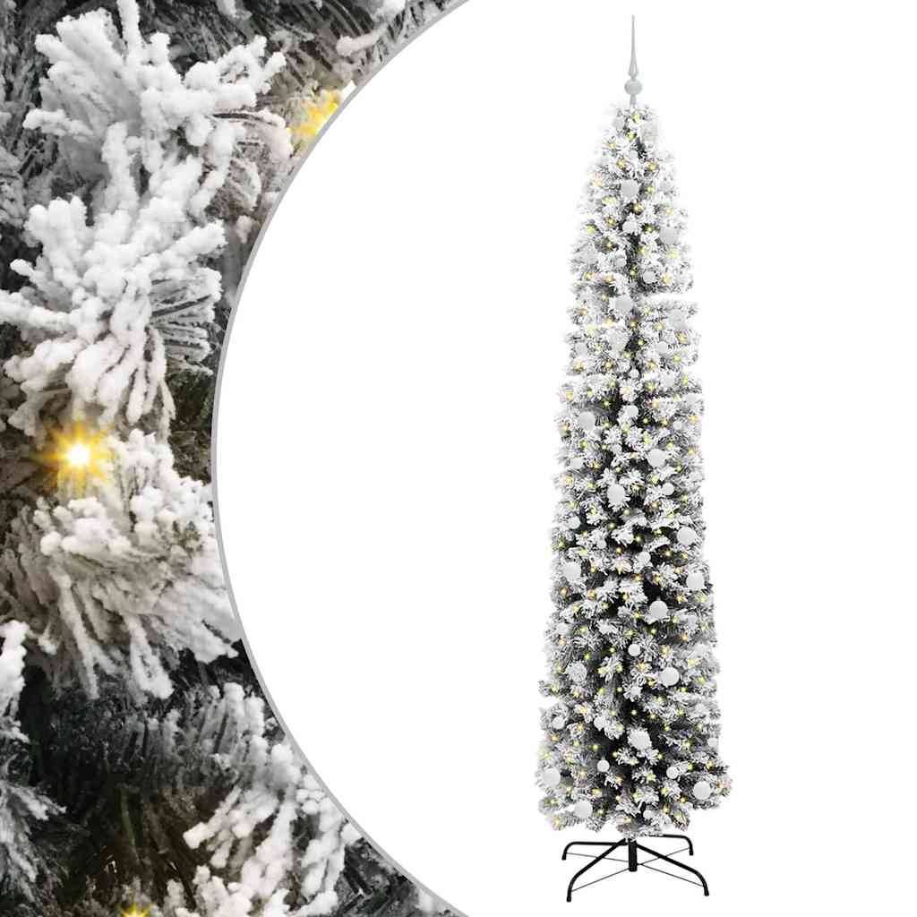 vidaXL Künstlicher Weihnachtsbaum mit 300 LEDs mit Ständer Grün 240 cm