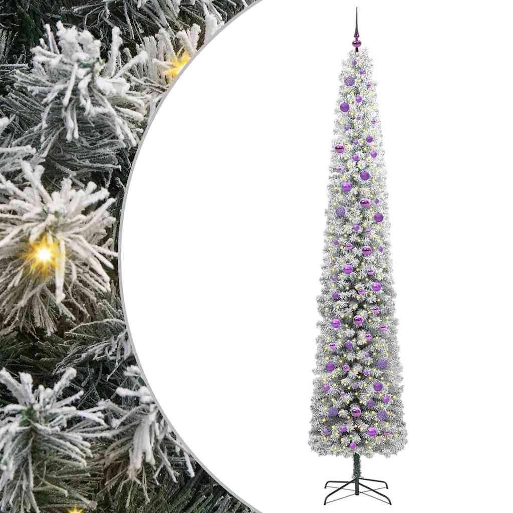 vidaXL Künstlicher Weihnachtsbaum mit 300 LEDs mit Ständer Grün 270 cm