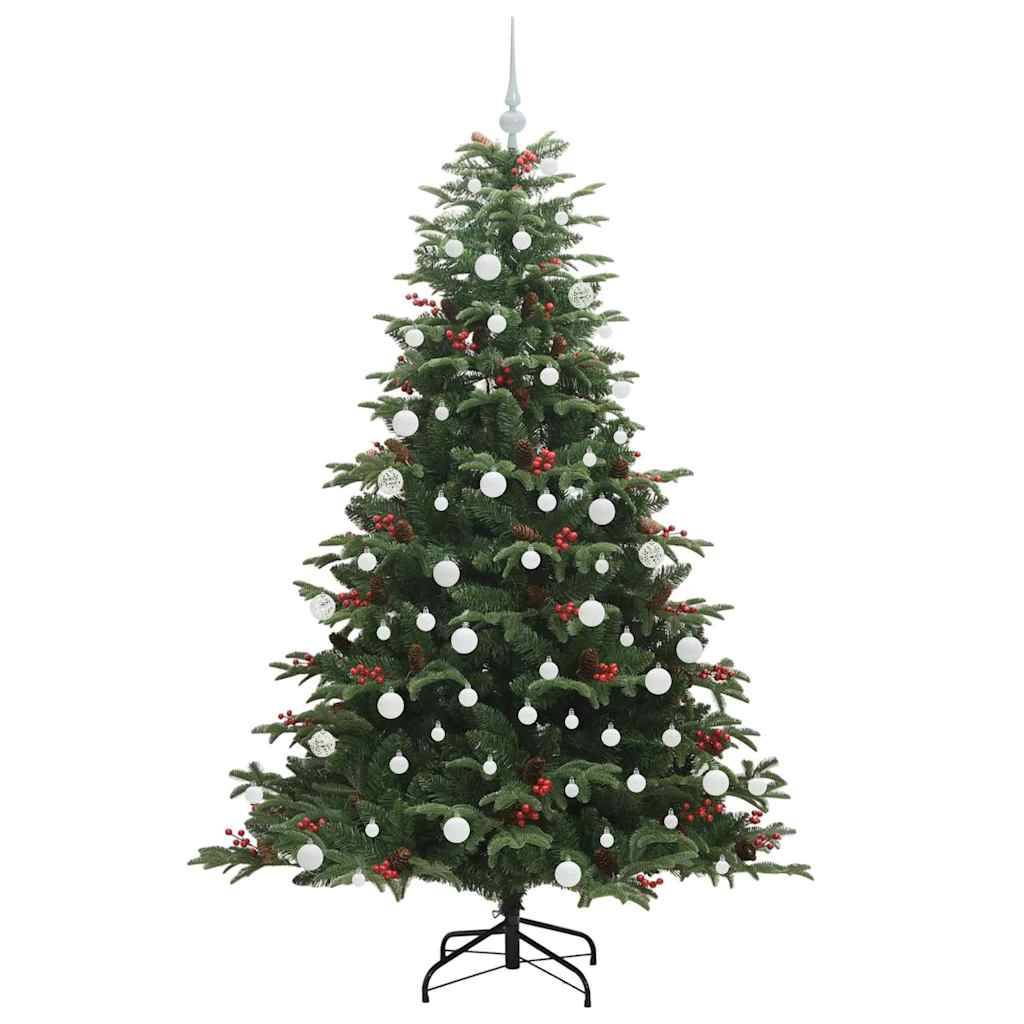 vidaXL Künstlicher Weihnachtsbaum mit 300 LEDs mit Ständer Grün 180 cm