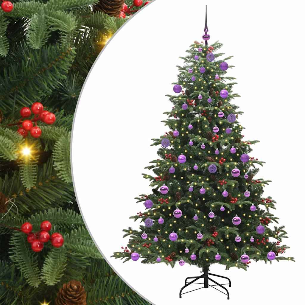 vidaXL Künstlicher Weihnachtsbaum mit 300 LEDs mit Ständer Grün 180 cm