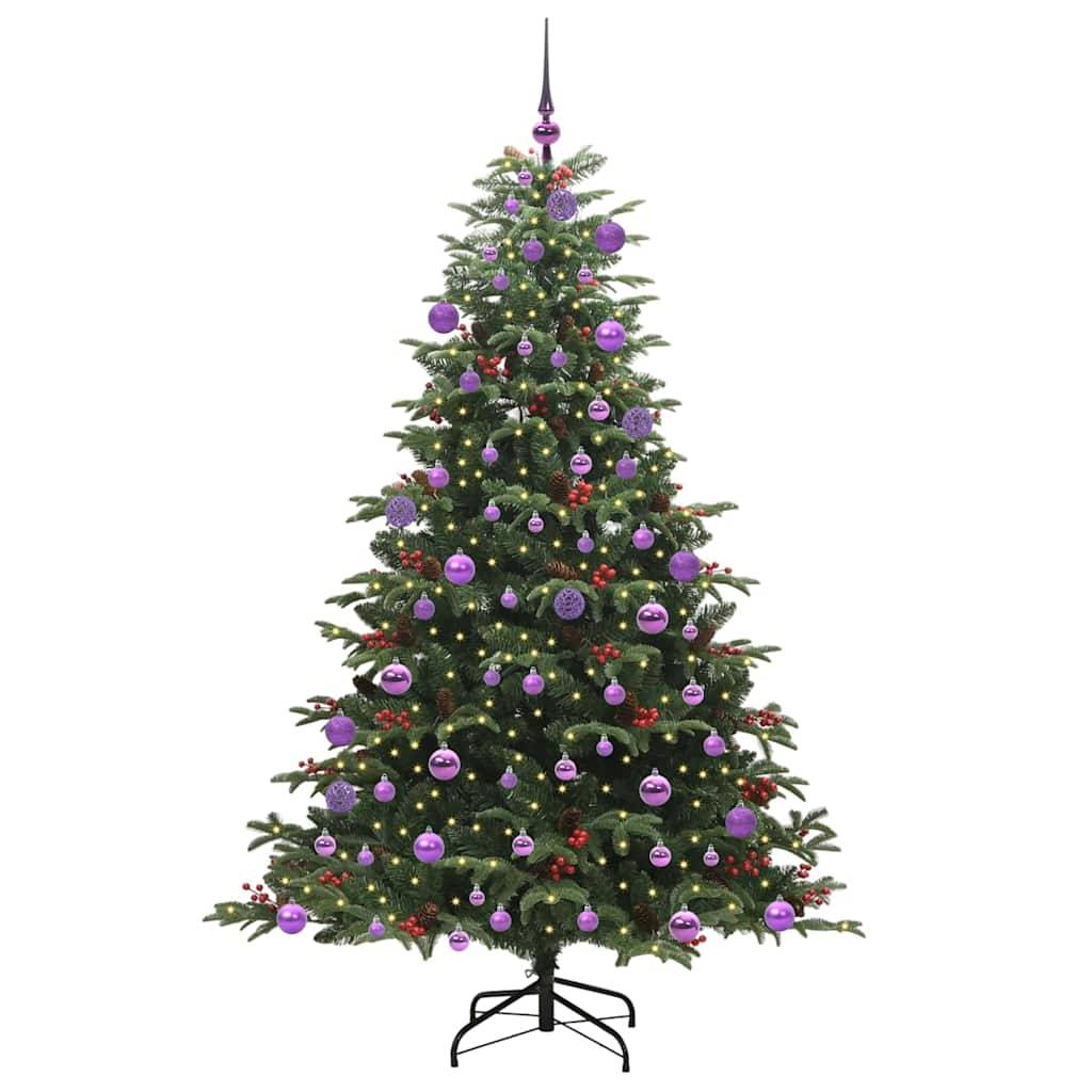 vidaXL Künstlicher Weihnachtsbaum mit 300 LEDs mit Ständer Grün 180 cm