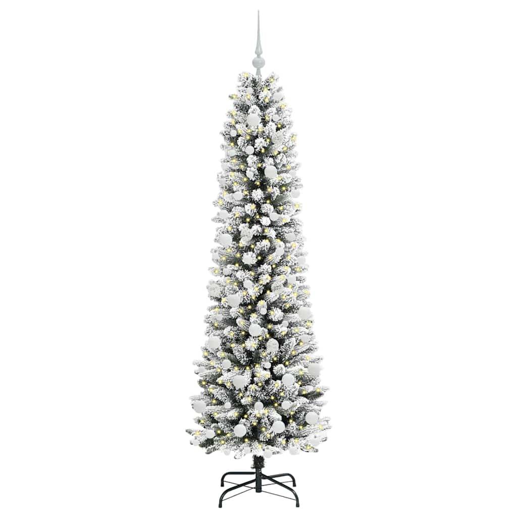 vidaXL Künstlicher Weihnachtsbaum Weiß 180 cm