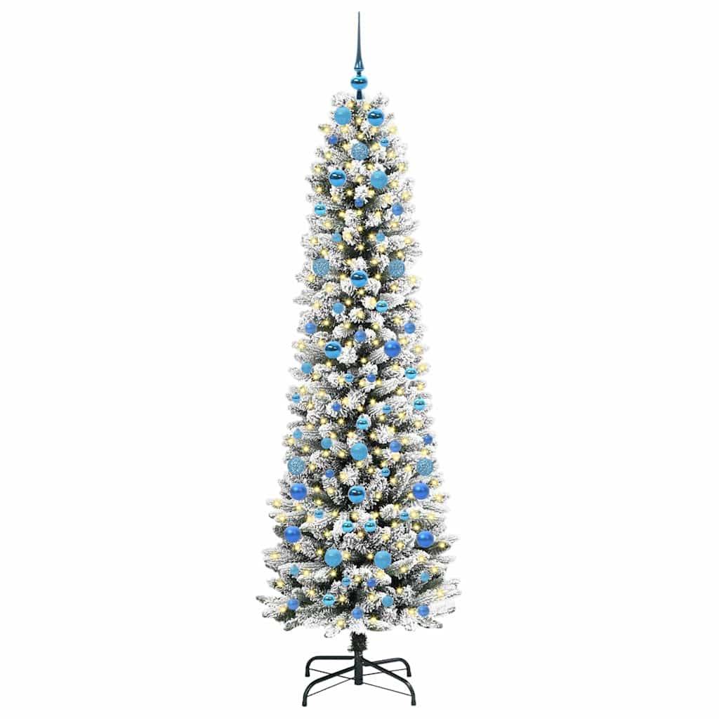 vidaXL Künstlicher Weihnachtsbaum Weiß 210 cm
