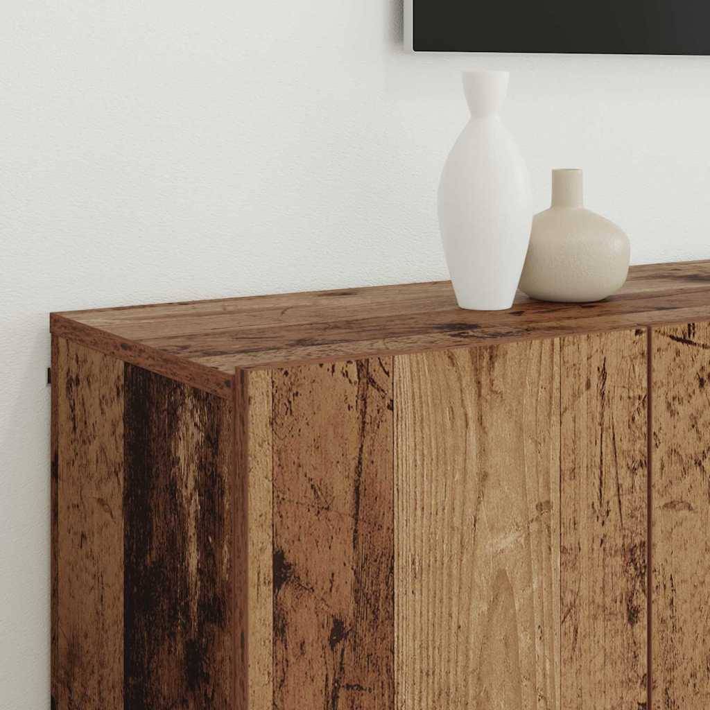 vidaXL TV-Einheiten Wandmontiert 6 pcs Altholz Holzwerkstoff