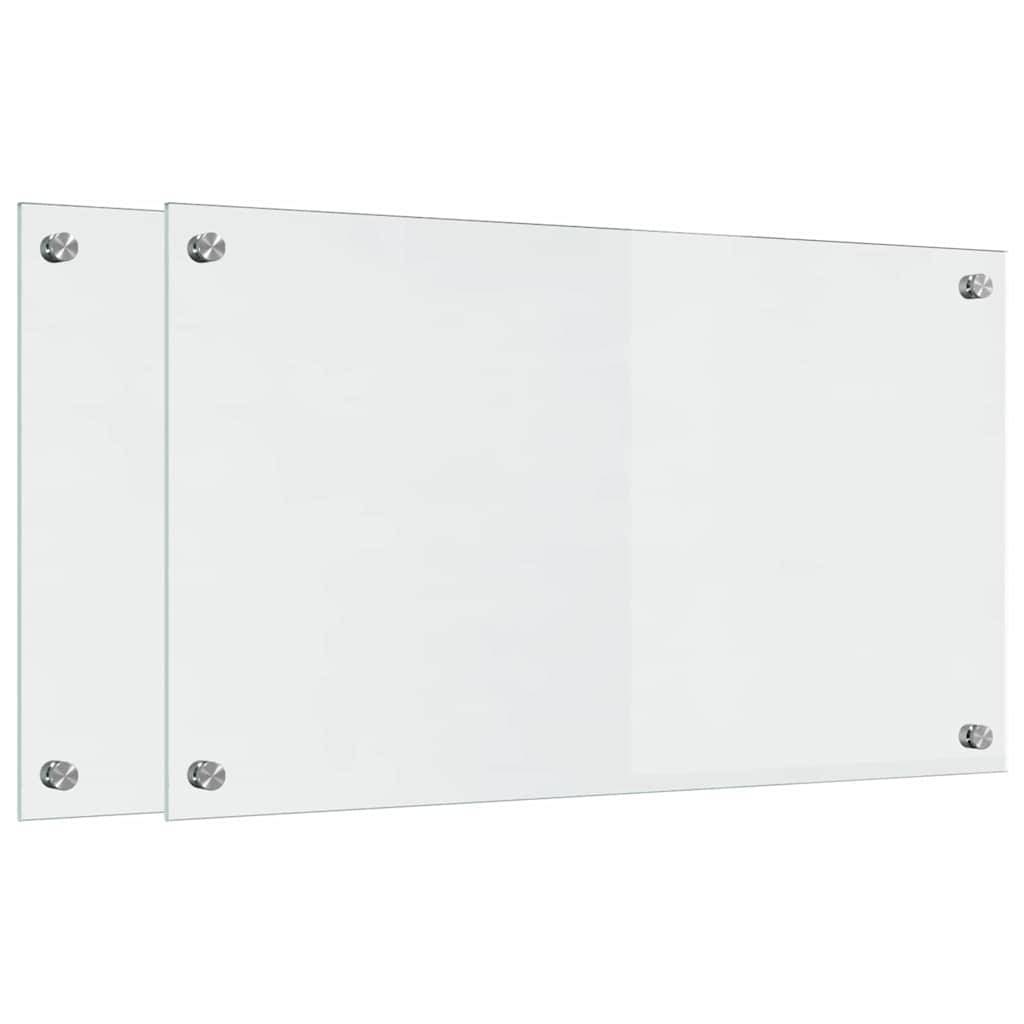 vidaXL Küchenrückwand Transparent 70 x 40 cm Gehärtetes Glas