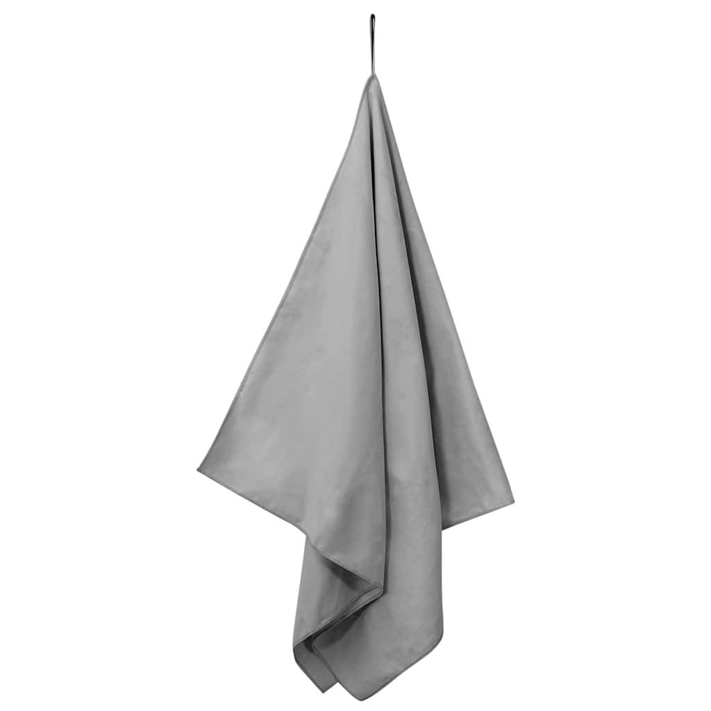 vidaXL Sporthandtücher 2 pcs Dunkelgrau 140 x 70 cm