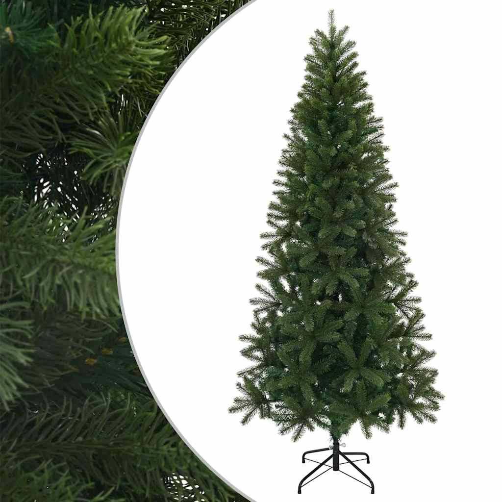 vidaXL Künstlicher Weihnachtsbaum Grün 210 cm PVC, PE und Stahl