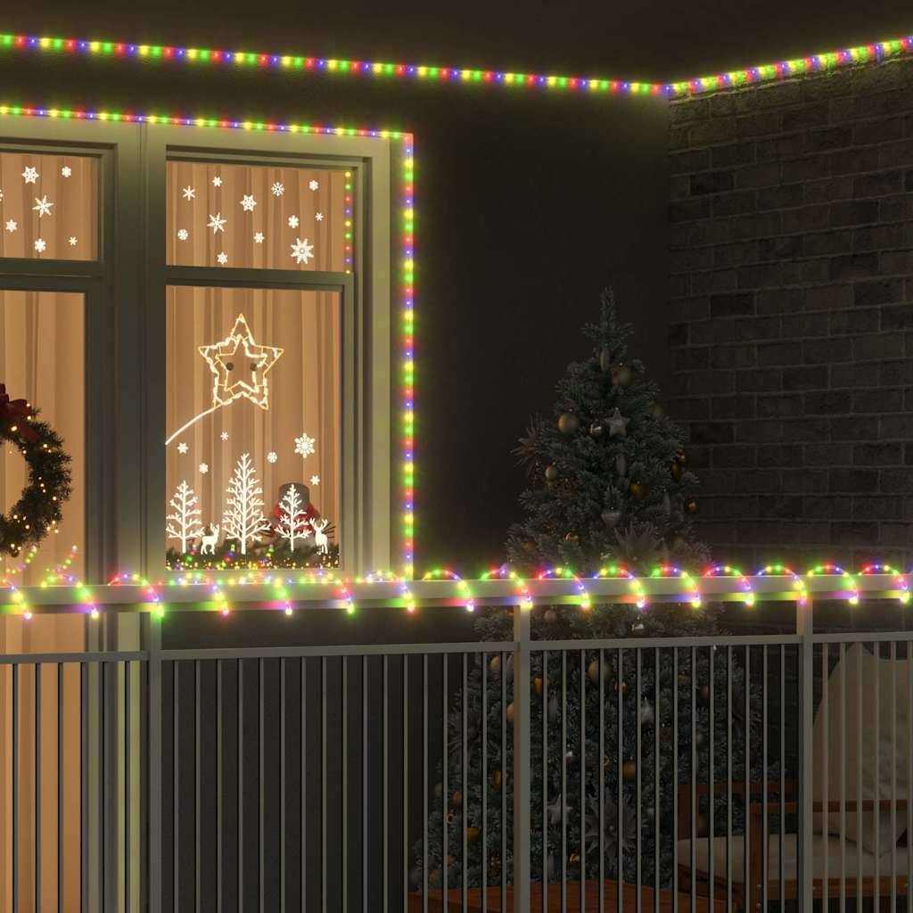 vidaXL Lichtseil mit 1200 LEDs Mehrfarbig 50 m PVC