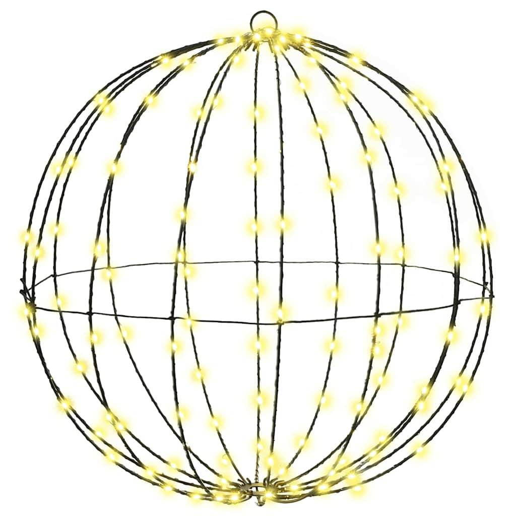 vidaXL Ball mit 320 LEDs 2 pcs Warmweiß 50 cm Metall