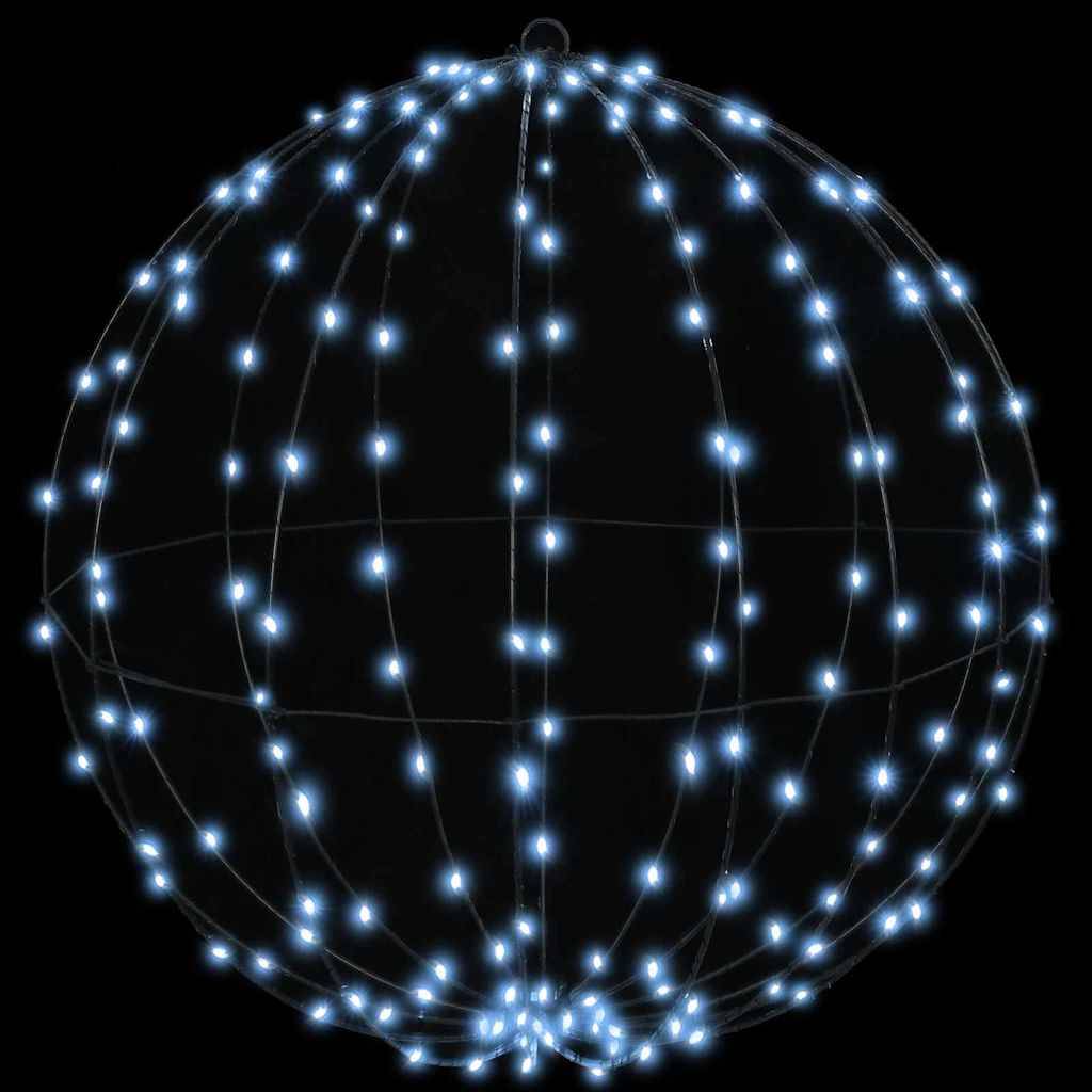 vidaXL Ball Kaltweiß 60 x 60 x 62 cm Metall 192 LEDs
