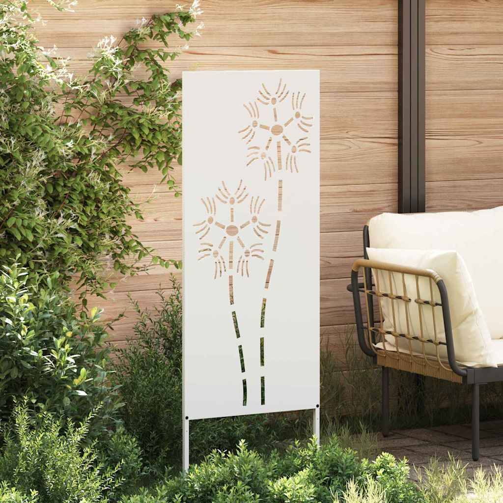 vidaXL Garten Sichtschutz-Leinwand Weiß 50 x 140 cm