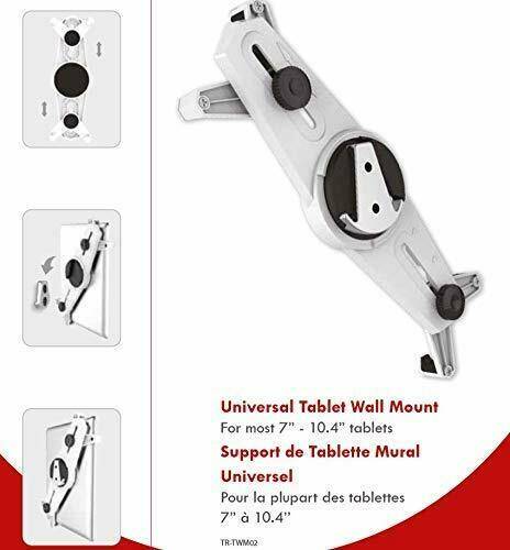 TR-TWM02 Tablet Wandhalterung Tablethalterung Tabletwandhalterung Befestigung Wandbefestigung Halter 7 - 10,4 Zoll flach