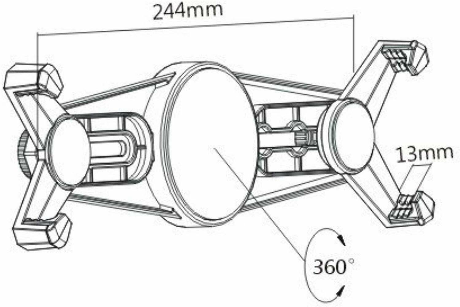TR-TWM02 Tablet Wandhalterung Tablethalterung Tabletwandhalterung Befestigung Wandbefestigung Halter 7 - 10,4 Zoll flach