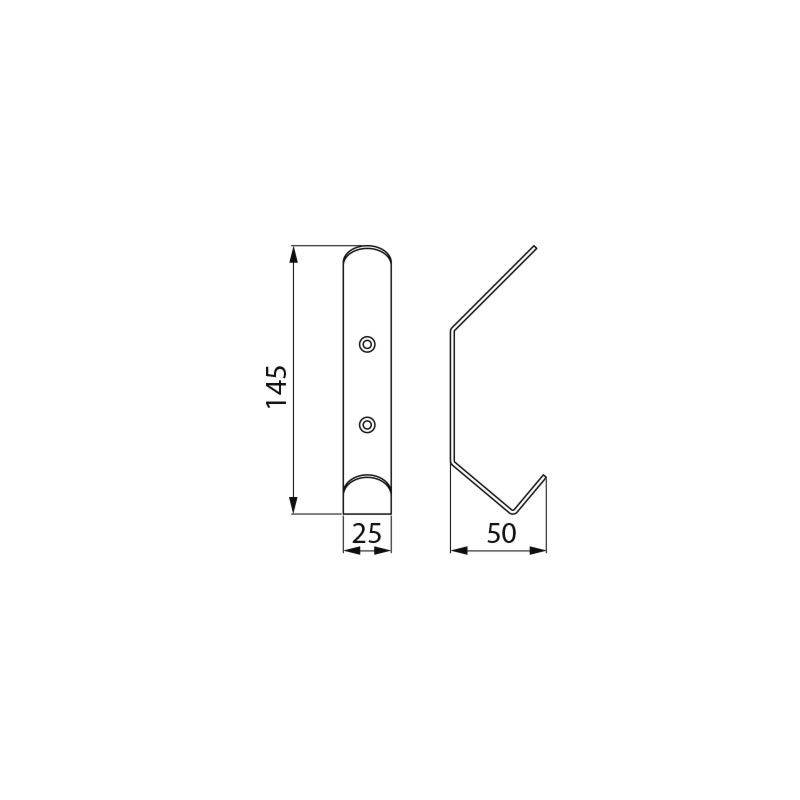 Delabie Haken Edelstahl hgl.pol.