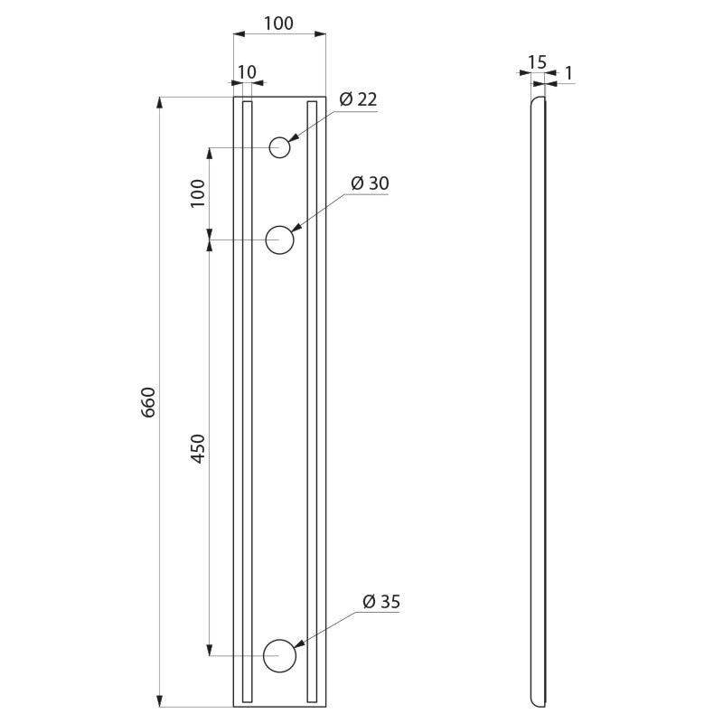 Delabie Verstärkung für OP-Waschrinne