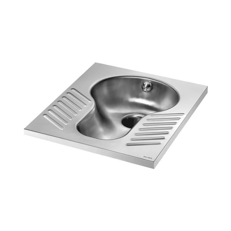 Delabie Robinet pour WC suspendu SHA XS 1 jet avec siphon de vidange. Acier inoxydable 1.4301 satiné