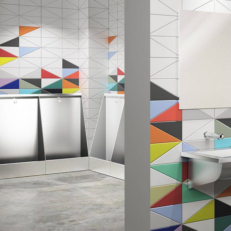 Delabie Urinalrinne LP bodenst. L.1200 Anschl. hi. Edst. 1.4301 sat