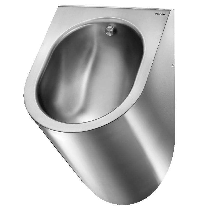 Delabie Urinal DELTA wandh. Anschl. von hinten Edst. 1.4301 sat