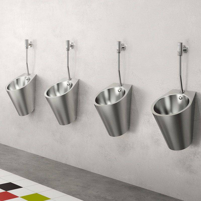 Delabie Urinal FINO wandh. Anschl. von oben Edst. 1.4301 satiniert