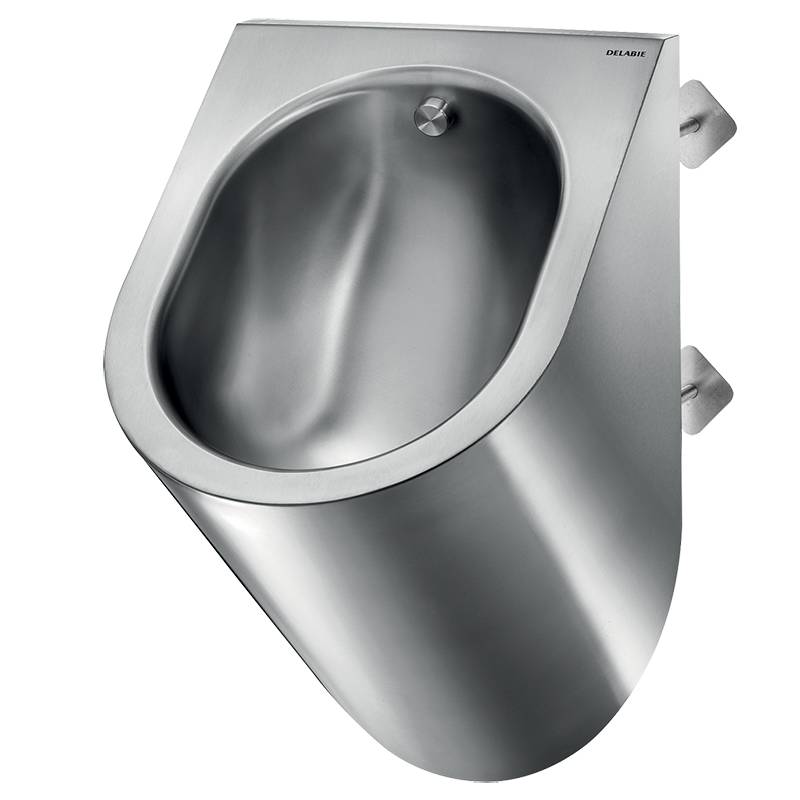 Delabie Urinal DELTA TC wandh. Anschl. von hinten Edst. 1.4301 sat