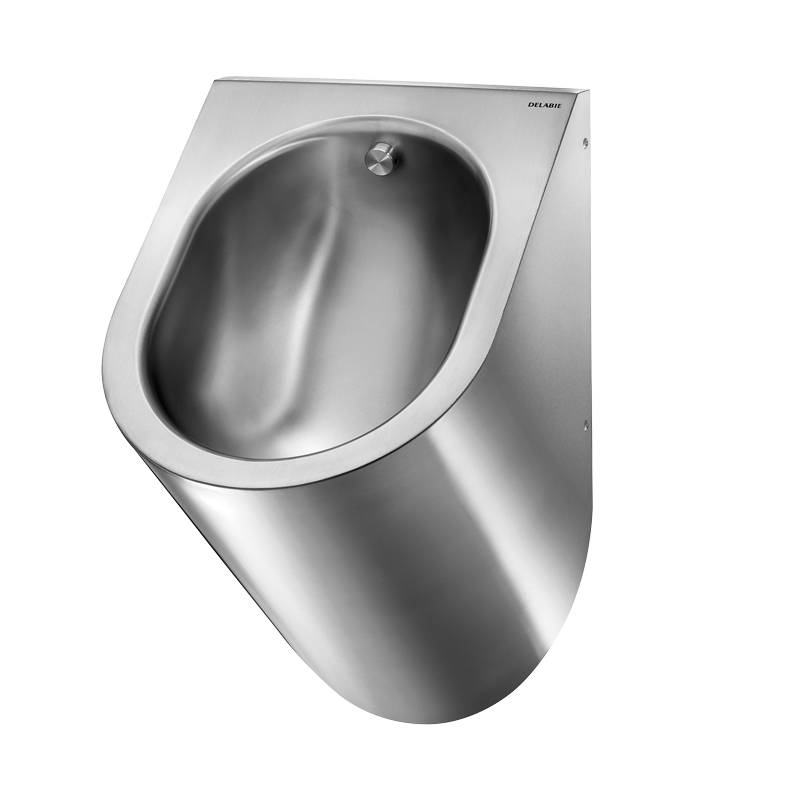 Delabie Urinal DELTA HD wandh. Anschl. von hinten Edst. 1.4301 sat